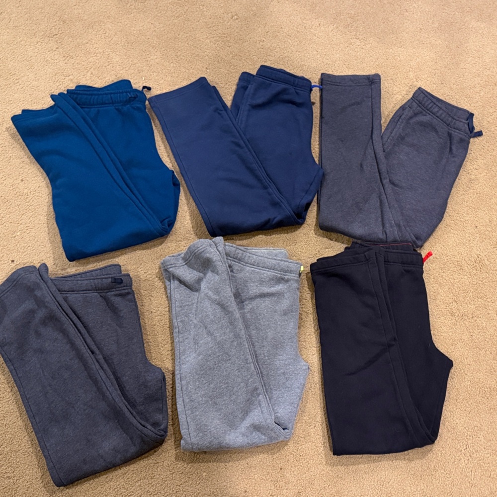 Kids' Assorted Color Jogger Pants - 6 pair